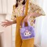 Сумка Куроми сумочка детская плюшевая для девочки Kuromi на регулируемом ремешке фиолетовая 