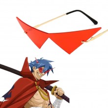 Солнцезащитные очки аниме Камина Гуррен Лаганн Kamina Gurren Lagann красные косплей