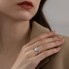 Серебристое кольцо антистресс крутящееся солнце фиджет спиннер One size